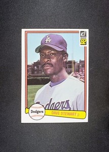 1982 Donruss Dave Stewart #410 RC Rookie Los Angeles Dodgers