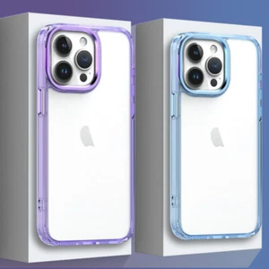 Coque Etui Antichoc Pour iPhone 15 14 13 Pro Max 12 11 Slim Transparent PC Case - Photo 1 sur 18