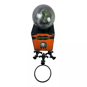 RARE Gemmy Halloween 13" Witch Spirit Ball Tested lights, sounds, motion w/ box - Picture 1 of 11