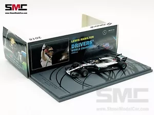 Mercedes F1 W09 #44 Lewis Hamilton Abu Dhabi 2018 5x Campione del Mondo 1:43 Spark - Foto 1 di 10
