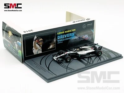 Mercedes F1 W09 #44 Lewis Hamilton Abu Dhabi 2018 5x World Champion 1:43 Spark - Image 1 of 4