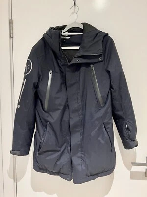 jack jones hooded down jacket parkas super warm, black, cannot find one thicker - Image 1 of 4