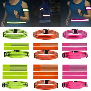 Reflective Running Belt Running Fanny Pack Adjustable Running Waist Pack - Picture 1 of 10