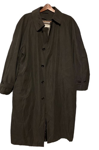 BURBERRY Trench cappotto impermeabile Pronto Uomo antipioggia taglia 46pulsanti corti cintura nero