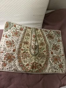 Pottery Barn Rust Floral Paisley Standard Pillow Sham (1) - Picture 1 of 5