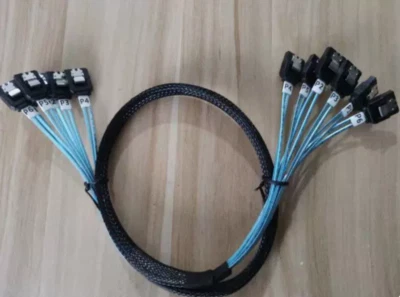 Amphenol SATA 3.0 6G cable server hdd cage data cable kit 6 branches 65cm 25" - Image 1 of 2