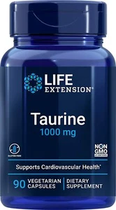 Life Extension Taurine 1000 mg Supports Heart Health & Beyond 90 Capsules - Picture 1 of 4