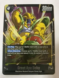 Dragon Ball Fusion World Great Ape Baby FB04-104 Ultra Limit NM - Bild 1 von 2