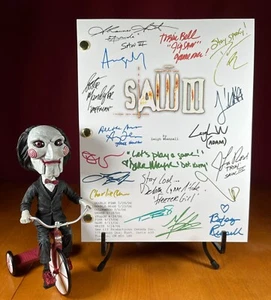 Saw III Script Signed- Autograph Reprints- Jigsaw- Saw 3 Movie Script - Picture 1 of 7