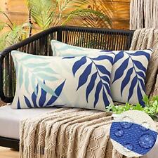 Outdoor Cushion Covers Waterproof 18 x 18 Inch Throw Pillow Covers for Furniture