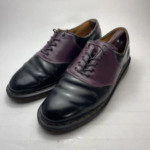 Dr. Martens Negro Púrpura Rafi Sillín Zapatos Hombres EE. UU. 10, (11 EE. UU. Mujer) EU43 - Imagen 1 de 12
