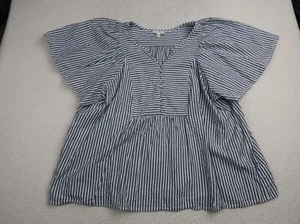 Camicia donna Terra & Sky taglia 2X tunica a righe manica svasata cotone - Foto 1 di 7