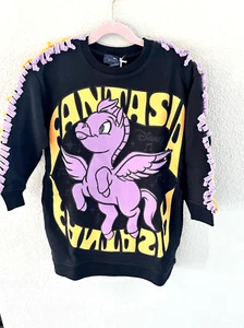 NWT STELLA MCCARTNEY Kids' X Disney Fantasia Special Edition Fringed Cotton Flee - Picture 1 of 6