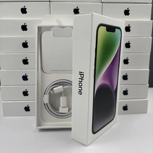 Original Apple iPhone 14 Mitternacht 128GB LEERKARTON mit USB-C Ladekabel - Bild 1 von 7