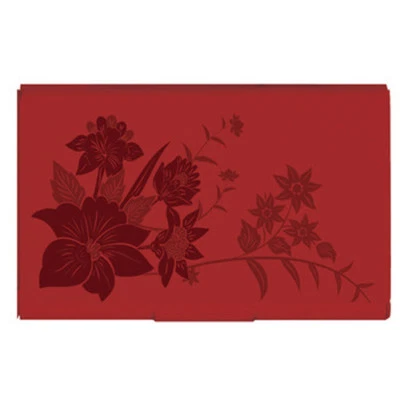 Estuche para tarjetas de visita Estuche abatible Tarjeta de regalo Toscana Ramo Rojo Fuente RFID  Foto 1 de 3