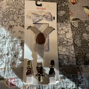 Cat & Jack Accessory Kit 3 Pack Bow Tie, Suspenders & Pocket Square - Picture 1 of 2