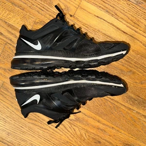NIKE mens size 11 EUR 45  AIR MAX + 360’ BLACK -ANTHRACITE/SILVER/WHITE 2011 - Picture 1 of 8
