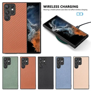 For Samsung Galaxy Note 20 S25 Ultra S24 FE S23 S22 S21 S20 Slim Anti-Slip Case - Picture 1 of 20