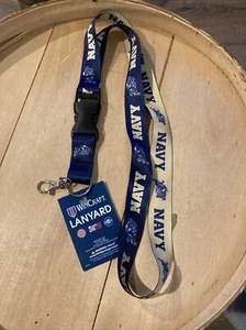 NAVY MIDSHIPMEN US NAVAL ACADEMY CORDINO FIBBIA STACCABILE NUOVO CON ETICHETTE WINCRAFT - Foto 1 di 2