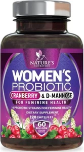 Probiotics for Women 60 Billion CFU &16 Probiotic Strains with Prebiotics for pH - Picture 1 of 26