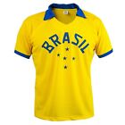 Brazil National Team 1958 Pele World Cup Football Shirt Kids Retro Jersey