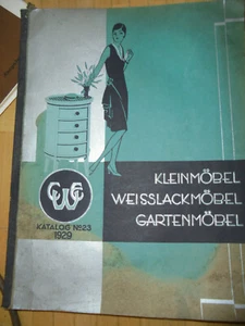 24335 Katalog Art Deco Kleinmöbel Weisslackmöbel Gartenmöbel 1929 85 Tafeln CWC - Bild 1 von 12