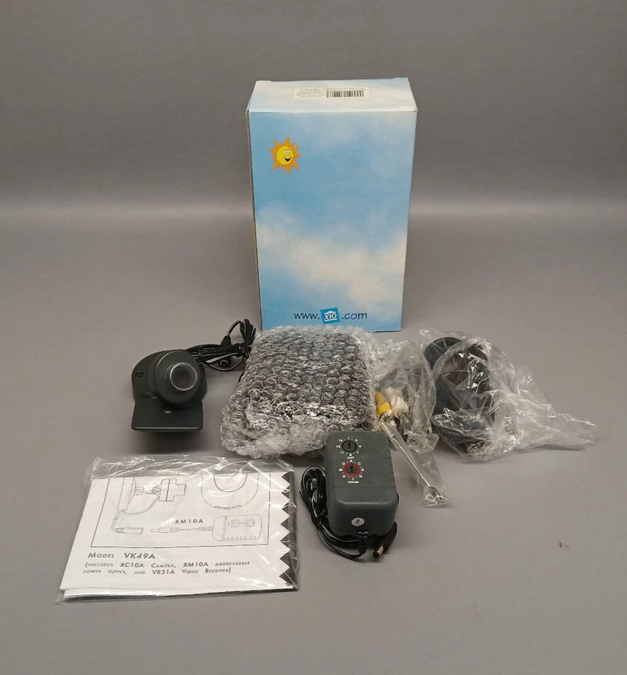 X-10 Wireless Camera Kit Vk49a-c Xcam2 2.4 GHz Xc10a