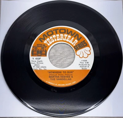 Martha Reeves & The Vandellas 45 Nowhere to Run / My Baby Loves Me Yesteryear - Image 1 of 3