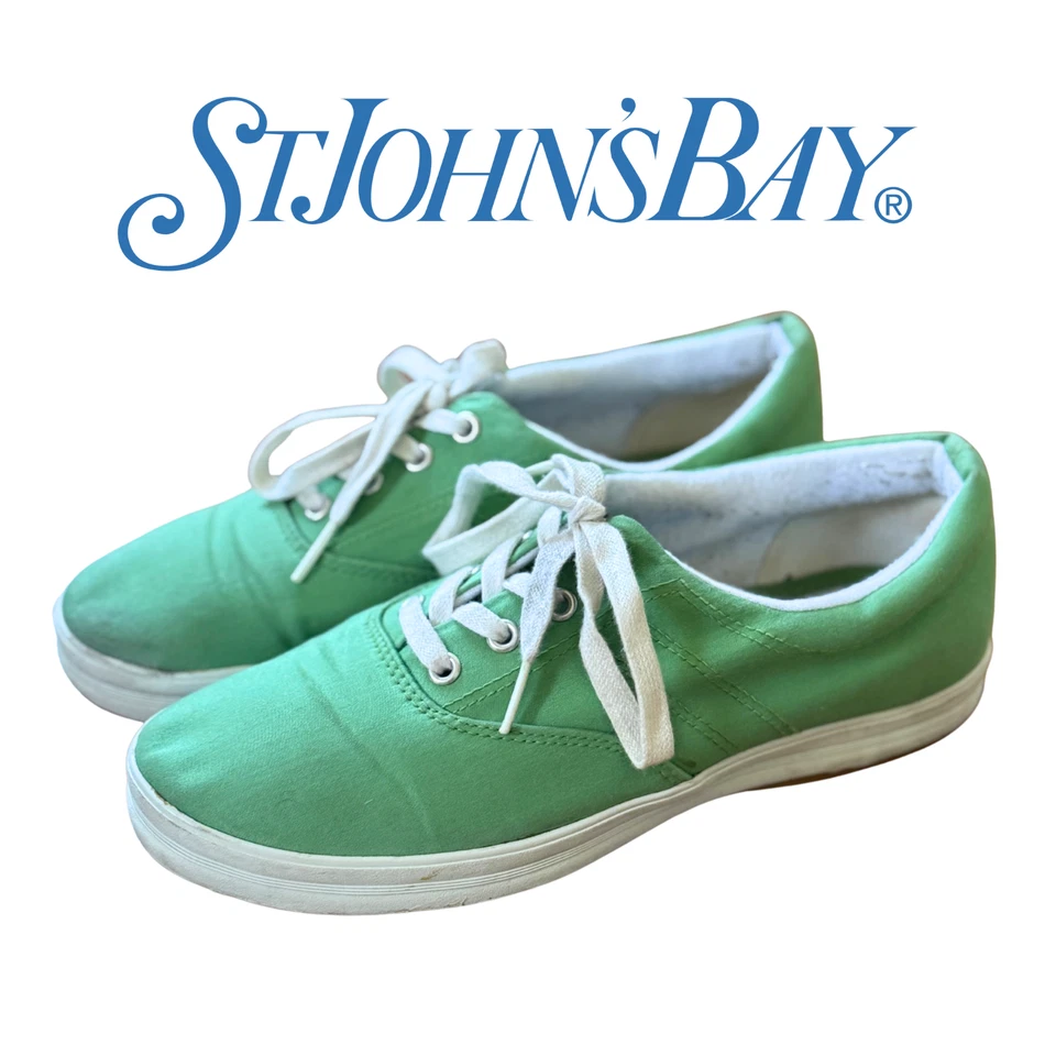Zapatillas deportivas ST. JOHN'S BAY talla 7 verde menta de caña baja todos los días con cordones Foto 1 de 4