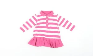An Original Penguin Pink Striped Unisex Baby Dress, 3-6 M - Picture 1 of 12