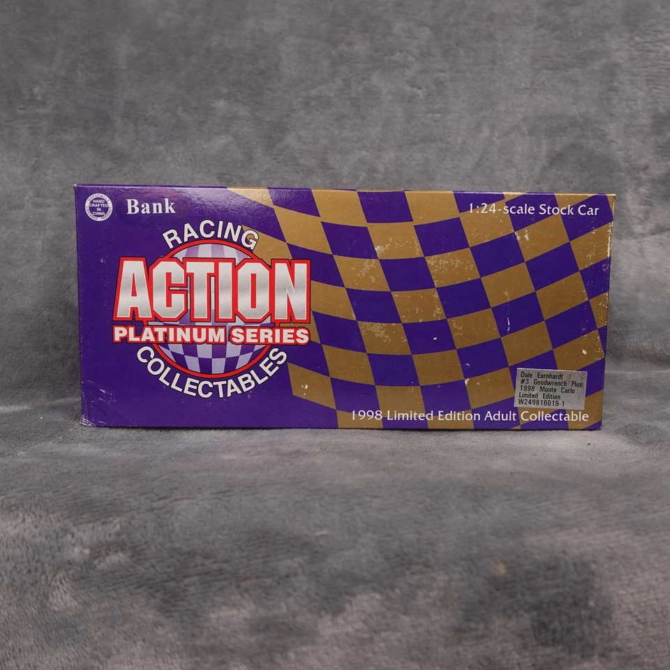 Vintage 1998 Dale Earnhardt #3 Goodwrench Plus Monte Carlo 1:24 Bank Action - Image 1 of 4