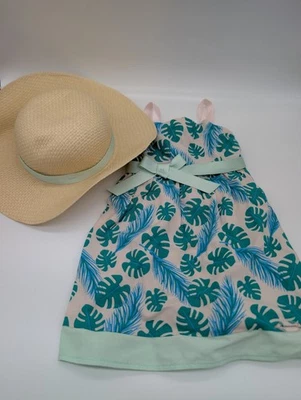 Maxi VESTIDO DE SOL American Girl 18" Muñeca Estampado de Hojas de TIME FOR HOLIDAY NUEVO Foto 1 de 4