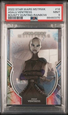 2022 Topps Star Wars Masterwork Asajj Ventress Bounty Hunting Rainbow Foil /299 - Image 1 of 2