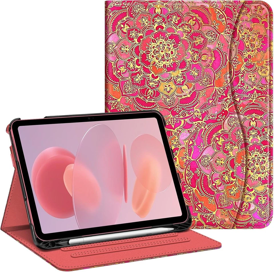 For iPad (A16) 11th 11 Inch (2025) Case Multi-Angle Viewing Stand Cover w Pocket - Image 1 of 4