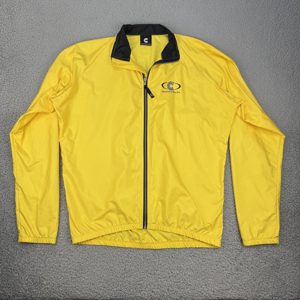 Chaqueta de Ciclismo Vintage Cannondale Amarilla Grande Hecha en EE. UU. Cortavientos Bicicleta Retro Foto 1 de 4