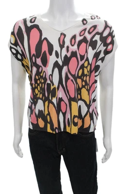 Suéter Marc Cain Mujer Estampado Gráfico Mariposa Rosa Caramelo Brillante Talla S Foto 1 de 4