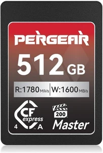 Pergear 512GB CFexpress 4.0 Type A Memory Card 8K 30P Recording for Sony Camera - Picture 1 of 7