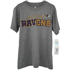 NFL Baltimore Ravens Kid's Gray Short Sleeve T-Shirt Size XS (4/5) - Picture 1 of 6