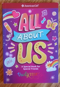 New American Girl "All About Us" Paperback Activity Book for Special Friends - Imagen 1 de 4