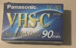Panasonic SHG TC-30 Video Cassette 90m VHS-C Recording Tape - Neu & Versiegelt - Bild 1 von 4