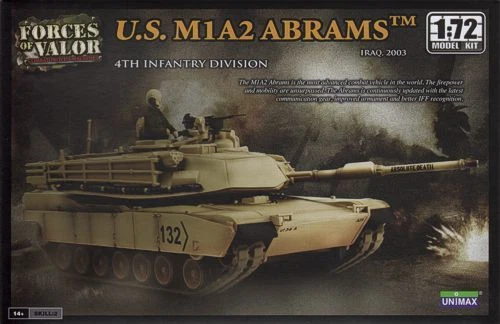 FORCES OF VALOR 1:72 CARRO DA MONTARE U.S. M1A2 ABRAMS 87015 NOVITA' 2012 - Immagine 1 di 1