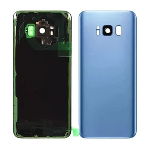 Cubierta Trasera Puerta Batería Para Samsung Galaxy S8 Batería Puerta Vidrio Cubierta Azul - Imagen 1 de 6