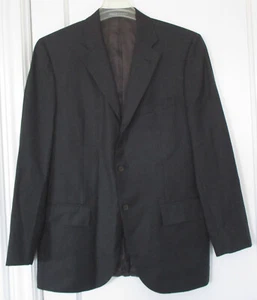 Polo Ralph Lauren Suit Jacket 100% Virgin Wool Extrafine Blue Label Italy 40R - Picture 1 of 13