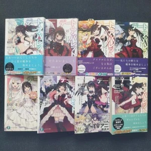 DATE A LIVE Fragment DATE A BULLET Vol.1-8 Complete Set Japanese Ver Light Novel - Picture 1 of 3