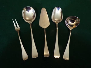 Robbe & Berking Modell SCANDIA 5-teiliges Vorlegerset in Silber 150er TOP! - Picture 1 of 4