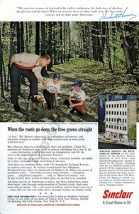 1960 Sinclair Oil Boys' Clubs Allegheny National Forest Vintage Print AD (846) - Picture 1 of 1