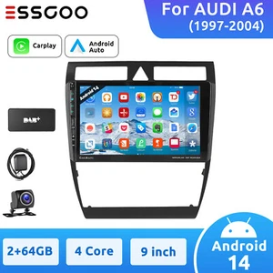 DAB+ 9" Stereo Carplay Android 14 Autoradio Für Audi A6 4B2 4B5 C5 1997-2005 GPS - Bild 1 von 15
