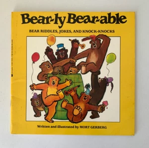 Libro de chistes Bear-ly Bear-able Bearly Bearable Mort Gerberg (PB 1987) Riddles - Imagen 1 de 12