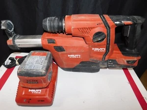 HILTI HAMMER DRILL TE 6-A22 TE DRS-6-A DUST COLLECTOR 21.6V 5.2AH W/BATT,CHARGER - Picture 1 of 10
