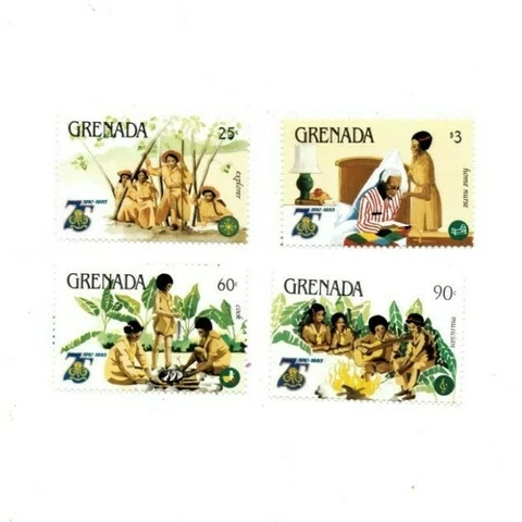 Grenada - 1985 - Girl Guides - Set Of 4 Stamps - MNH Cover